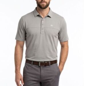 Travis Mathew Men's Light Gray Performance SS Classic Golf Polo Shirt Size XL